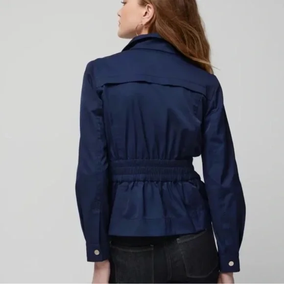 White House Black Market Navy Utility Jacket - Picture 2 of 8